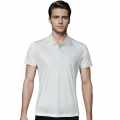 HUGO BOSS White Embossed Stacked Logo T-shirt-thumb-0