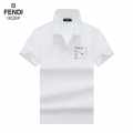 Fendi Embroidered logo White Premium Quality T-shirt-thumb-6