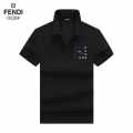 Fendi Embroidered logo Black Premium Quality T-shirt-thumb-6
