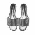 Louis Vuitton Silver Premium Women's Flat Sandals-thumb-5