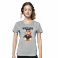 Moschino Grey Premium Quality Women T-shirt-thumb-0