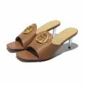 Gucci Brown Premium Quality Heels Sandals-thumb-0