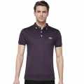 Boss Dark Purple Premium Quality Half Sleeve T-shirt-thumb-0