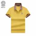 Versace Embossed logo Yellow Premium Polo T-shirt-thumb-6