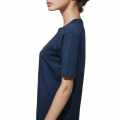 Balmain Dark Blue Premium Quality Women T-shirt-thumb-2