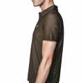 Gucci Embroidered logo Brown Premium Polo T-shirt-thumb-3
