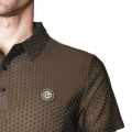 Gucci Embroidered logo Brown Premium Polo T-shirt-thumb-4