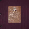 Burberry Embossed Pocket Logo Wine Premium Quality Shirt-thumb-4