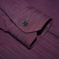 Burberry Embossed Pocket Logo Wine Premium Quality Shirt-thumb-5