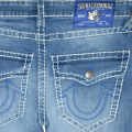 True Religion Light Blue Premium Quality Denim Jeans-thumb-3