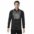 Armani Exchange Black Premium Quality Tuxedo Shirt-thumb-6