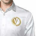 Versace White V-Emblem Shirt-thumb-4