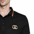 Gucci Embossed Logo Black Premium Quality T-shirt-thumb-4