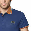 Burberry Embossed Logo Navy Blue Premium T-shirt-thumb-4