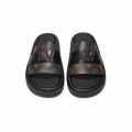 Louis Vuitton Brown & Black Premium Quality Men's Logo Flip-flops-thumb-4
