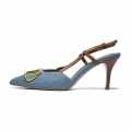 Valentino Sky Blue Premium Quality Heels Sandals-thumb-1