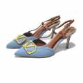 Valentino Sky Blue Premium Quality Heels Sandals-thumb-0