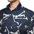 Louis Vuitton Black Premium Quality Printed Shirt-thumb-2