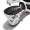 Chanel White & Black Premium Quality Heels Sandals-thumb-4
