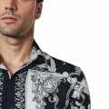 Versace Silver Baroque Drop Shoulder Premium Quality Shirt-thumb-4