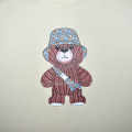 Burberry Teddy Print Cream Premium Kids T-shirt-thumb-3