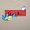 Gucci Baby Seal Print Brown Premium Kids T-shirt-thumb-3