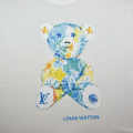 Louis Vuitton White Premium Teddy Print Kids T-shirt-thumb-3