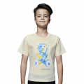 Louis Vuitton Cream Premium Teddy Print Kids T-shirt-thumb-0