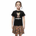 Burberry Round-Neck Black Premium Girls Co-ord Set-thumb-0