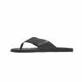 Louis Vuitton Black Premium Leather Mens Flip-flops-thumb-1
