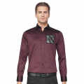 Armani Exchange Wine Premium Pocket Logo Shirt-thumb-0