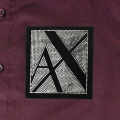 Armani Exchange Wine Premium Pocket Logo Shirt-thumb-3