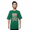 Moschino Teddy Print Green Premium Kids T-shirt-thumb-0