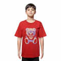 Moschino Teddy Print Red Premium Kids T-shirt-thumb-0