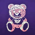 Moschino Teddy Print Purple Premium Kids T-shirt-thumb-3