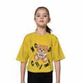 Moschino Yellow Teddy Print Premium Kids T-shirt-thumb-0