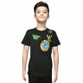 Louis Vuitton Black Embroidery Design Kids T-shirt-thumb-0