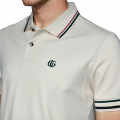 Gucci Cream Premium logo Embroidered T-shirt-thumb-3
