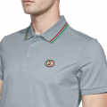 Gucci Light Blue Premium logo Embroidered T-shirt-thumb-3