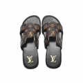 Louis Vuitton Brown & Black Premium Quality Men's Flip-fops-thumb-3