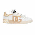 Dolce & Gabbana White & Golden Premium Quality Sneakers-thumb-1