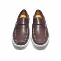 Hermes Brown Premium Casual Loafers-thumb-3