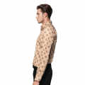 Dolce & Gabbana All-Over Logo Print Brown Premium Shirt-thumb-2
