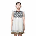 Fendi Black logo Print Premium Girls Dress-thumb-0
