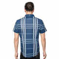 Burberry Blue Checks Embroidered Premium Shirt-thumb-1