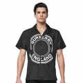 Burberry England Black Classic Satin Half Sleeves Shirt-thumb-0
