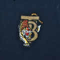 Burberry Tiger Embroidered Navy Blue T-shirt-thumb-3