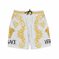 Versace Wild Baroque Print White Swim Mens Shorts-thumb-0