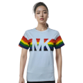 Michael Kors Sky Blue Premium Quality Women T-shirt-thumb-0