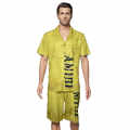 Amiri Yellow Premium Mens Shirt & Shorts Combo-thumb-0